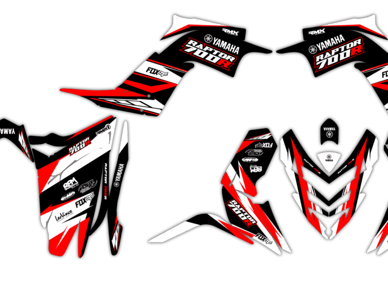 Okleina Yamaha Raptor 700R 2006-2012 #8233117