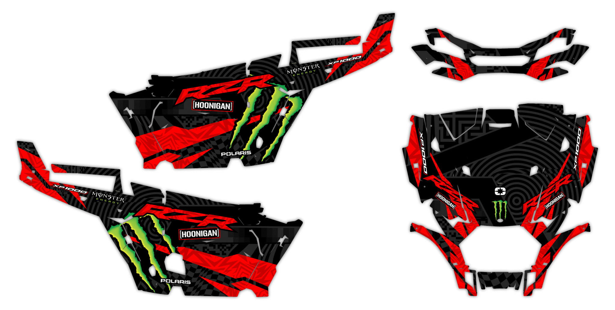 Okleina Polaris RZR XP 1000 2019-2023 #5358451