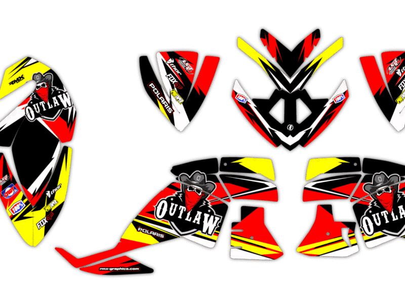 Okleina Polaris Outlaw 450 505 525 2006-2008 #7747887