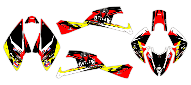 Okleina Polaris Outlaw 450 505 525 2009-2012 #8428772