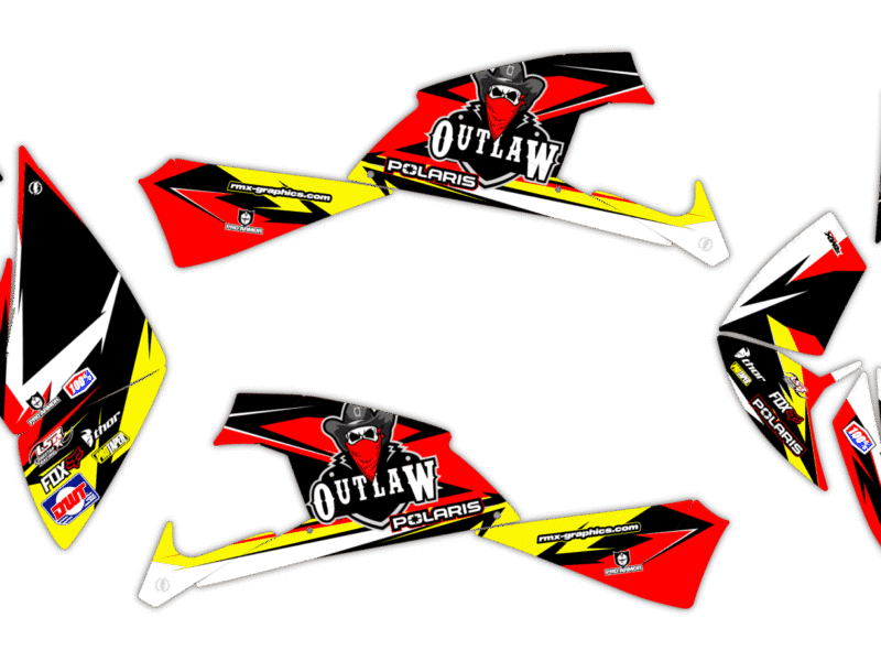 Okleina Polaris Outlaw 450 505 525 2009-2012 #8428772
