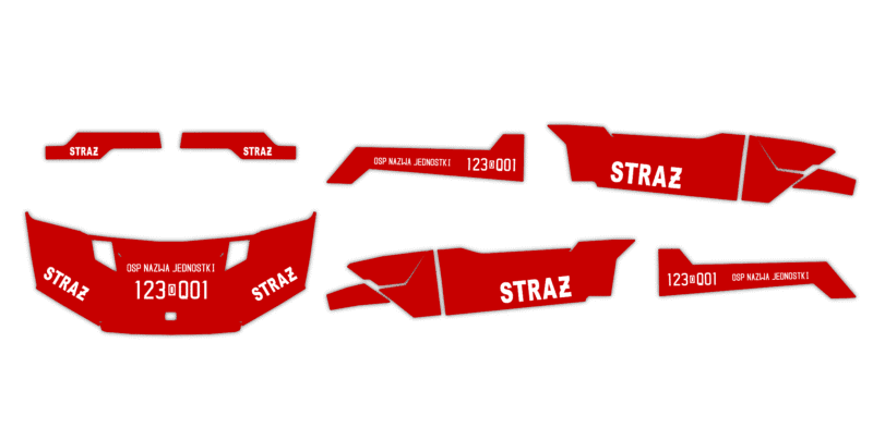 Okleina Polaris Ranger 1000 #3139486 - Straż Pożarna
