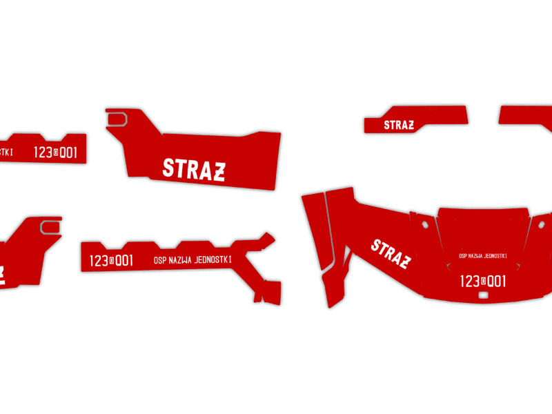 Okleina Polaris Ranger XP 1000 2025+ #3943898 - Straż Pożarna