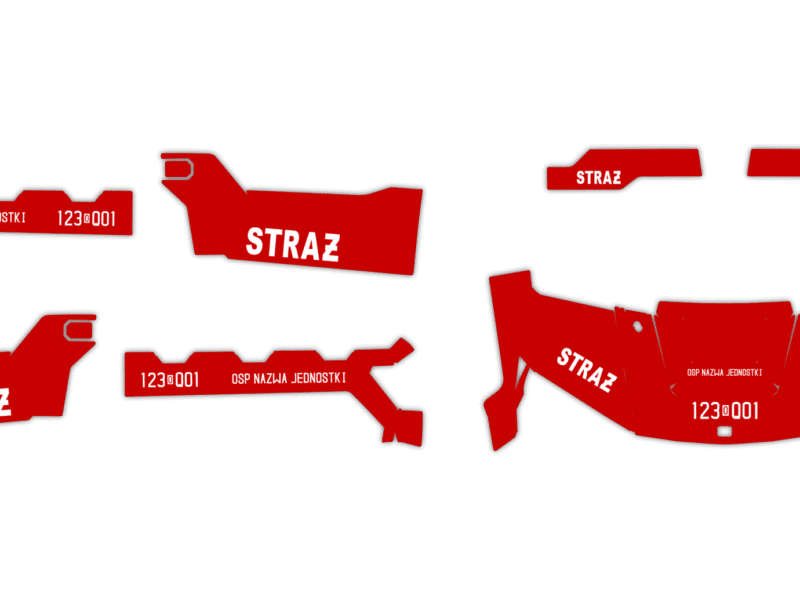 Okleina Polaris Ranger XP 1000 2025+ #3943898 - Straż Pożarna