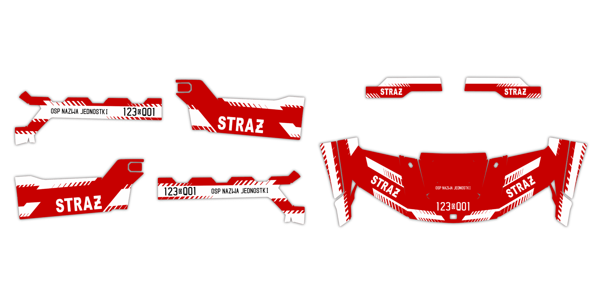 Okleina Polaris Ranger XP 1000 2025+ #4328150 - Straż Pożarna