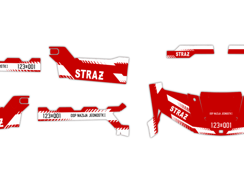 Okleina Polaris Ranger XP 1000 2025+ #4328150 - Straż Pożarna
