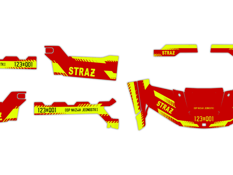 Okleina Polaris Ranger XP 1000 2025+ #6381403 - Straż Pożarna