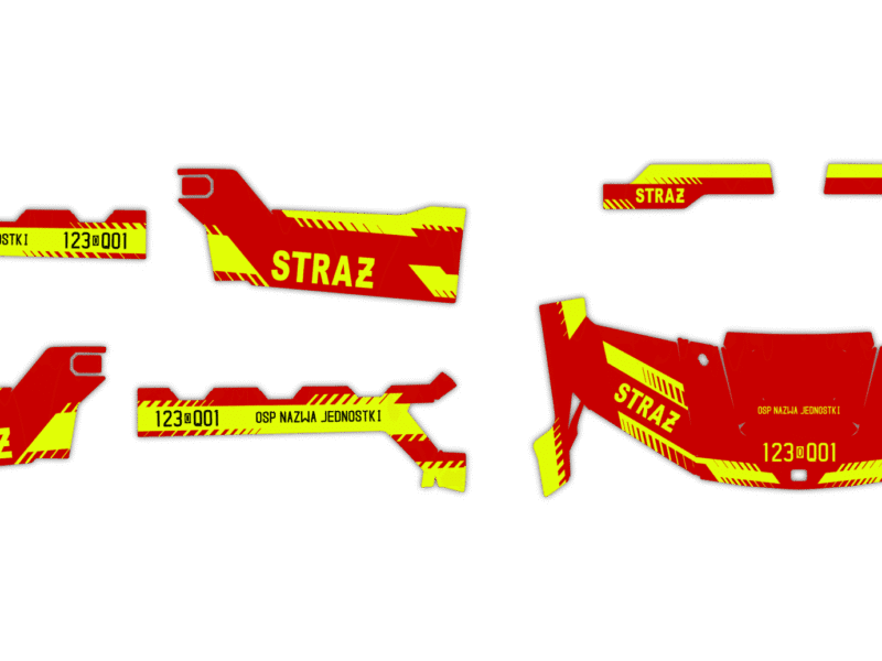Okleina Polaris Ranger XP 1000 2025+ #6381403 - Straż Pożarna