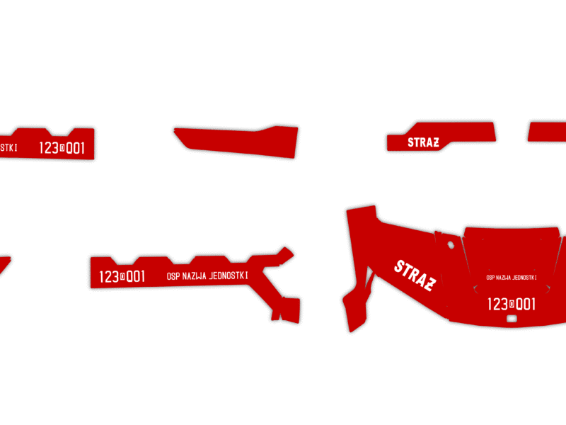 Okleina Polaris Ranger XP 1000 2025+ #3943870 - Straż Pożarna