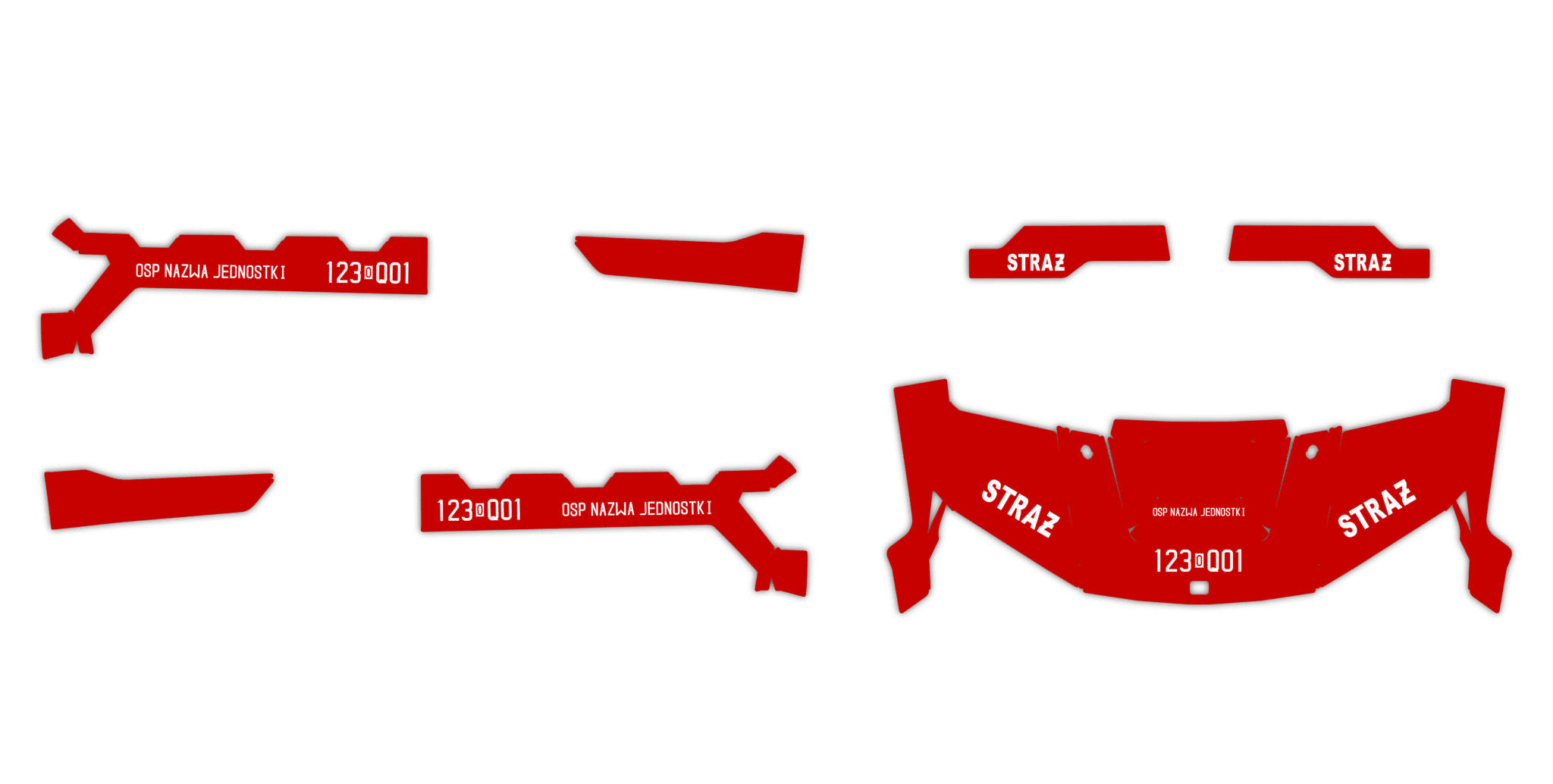 Okleina Polaris Ranger XP 1000 2025+ #3943870 - Straż Pożarna