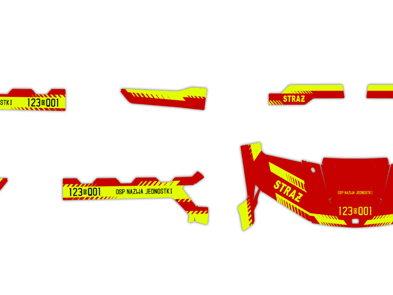Okleina Polaris Ranger XP 1000 2025+ #6381390 - Straż Pożarna