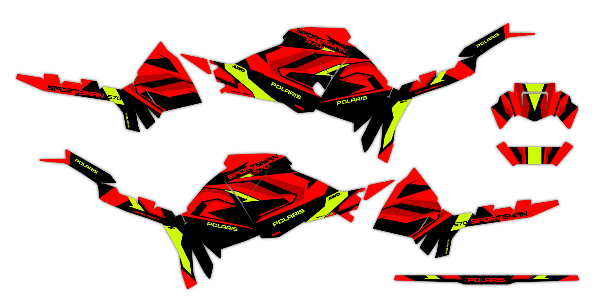 Okleina Polaris Sportsman 570 2021+ #7549100