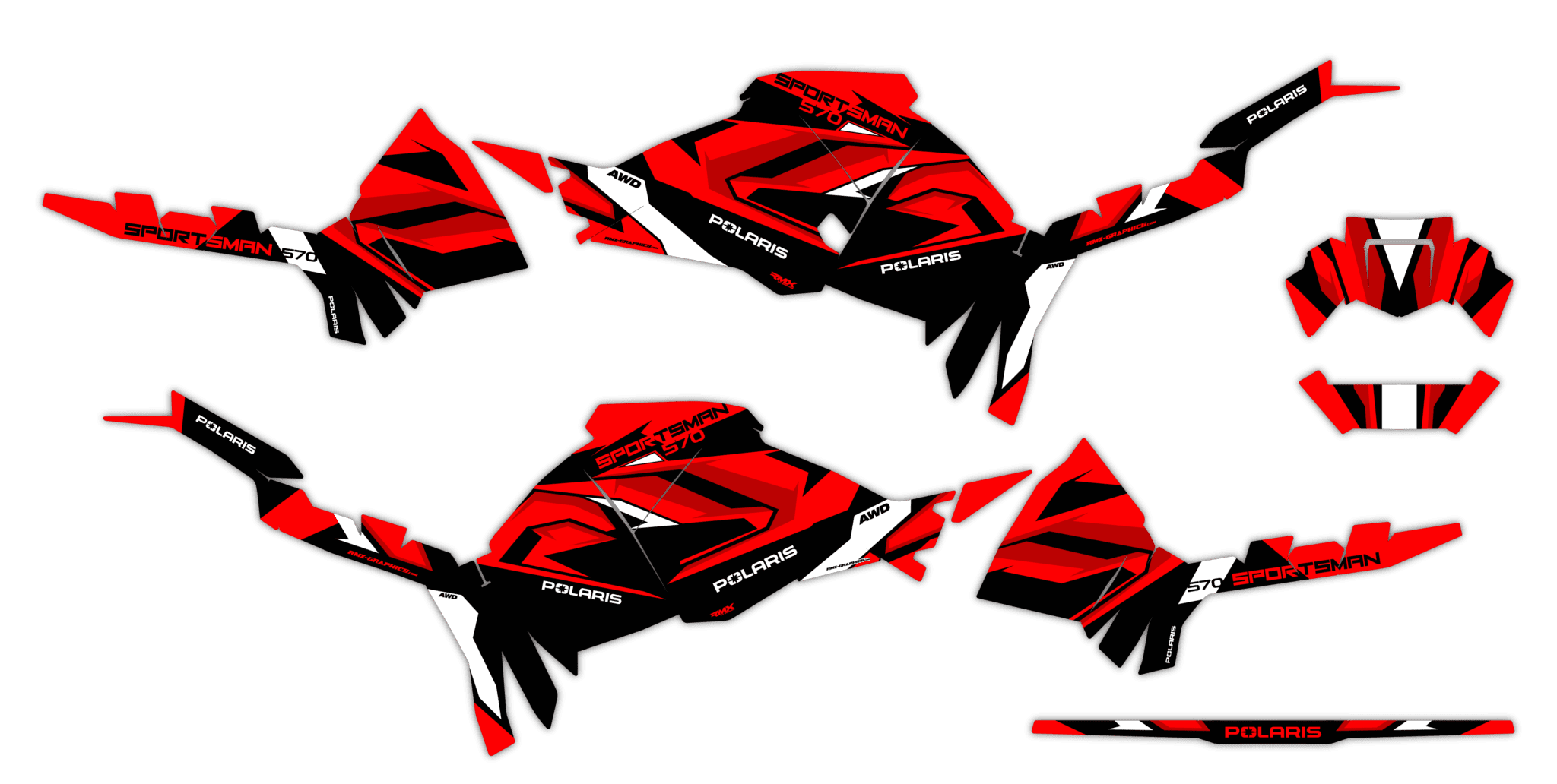 Okleina Polaris Sportsman 570 2021+ #8080510