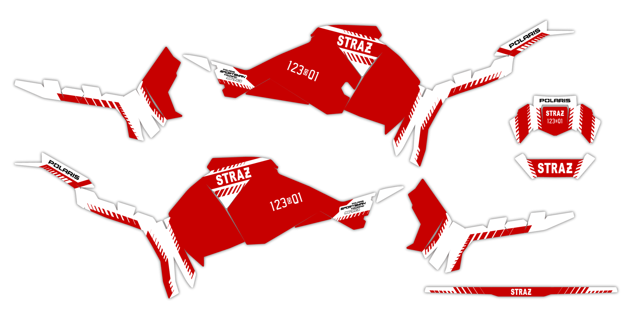 Okleina Polaris Sportsman Touring 570 2025+ #2052921 - Straż Pożarna