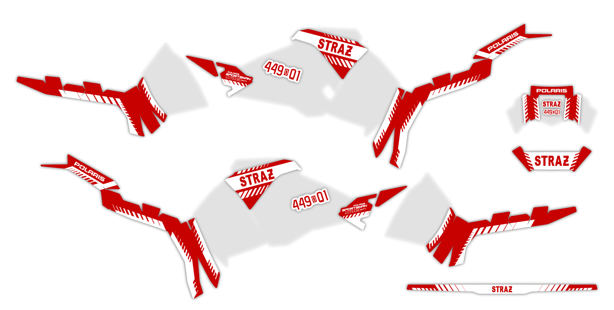 Okleina Polaris Sportsman 570 2021+ #8670468 - Straż Pożarna