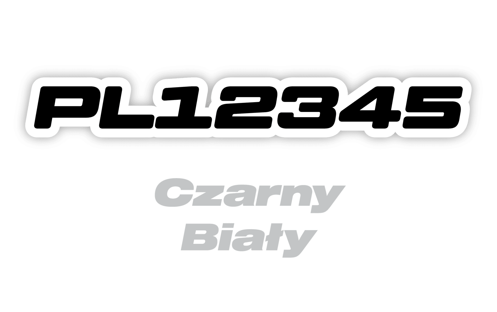 Naklejka numer rejestracyjny - #1909641