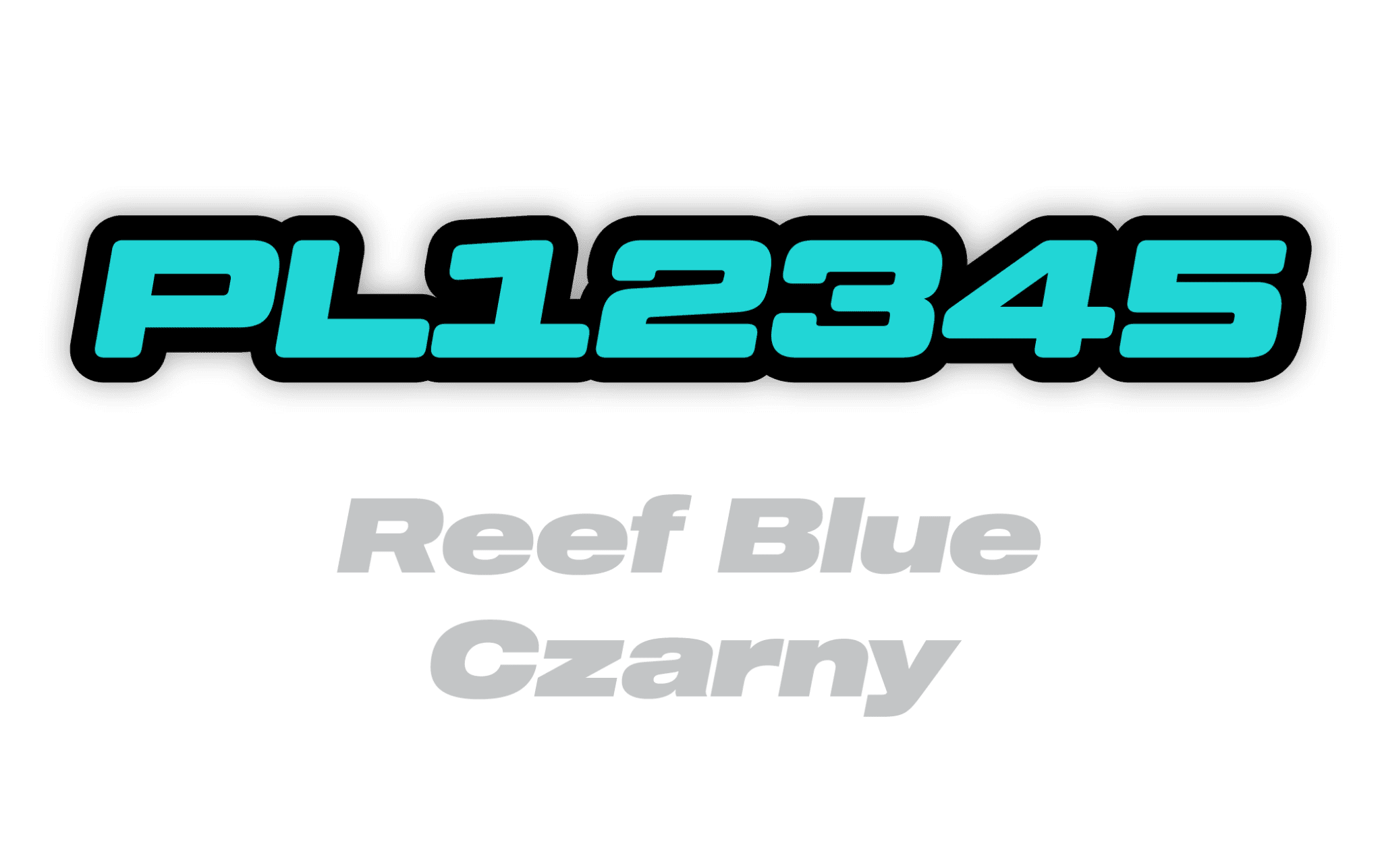 Naklejka numer rejestracyjny - #3268167