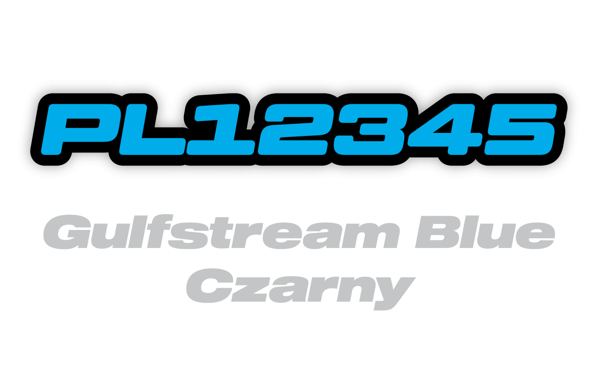 Naklejka numer rejestracyjny - #4721882