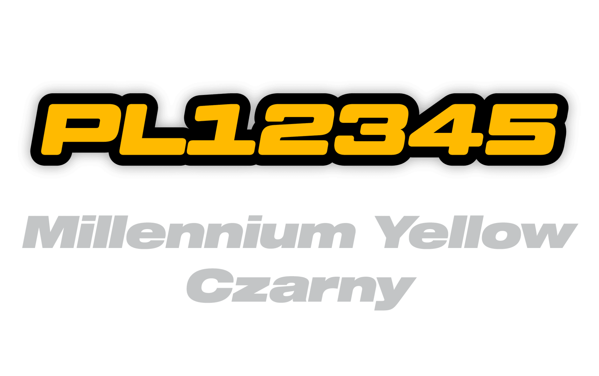 Naklejka numer rejestracyjny - #4747350