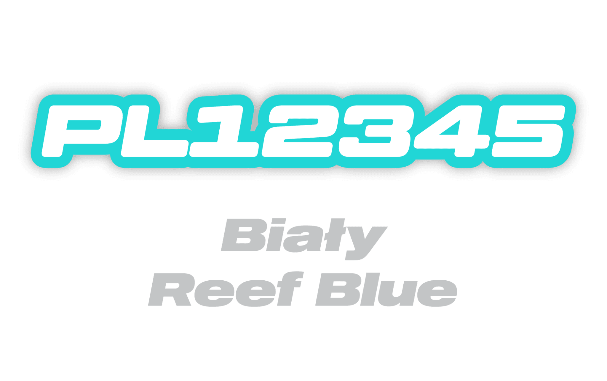 Naklejka numer rejestracyjny - #5178181