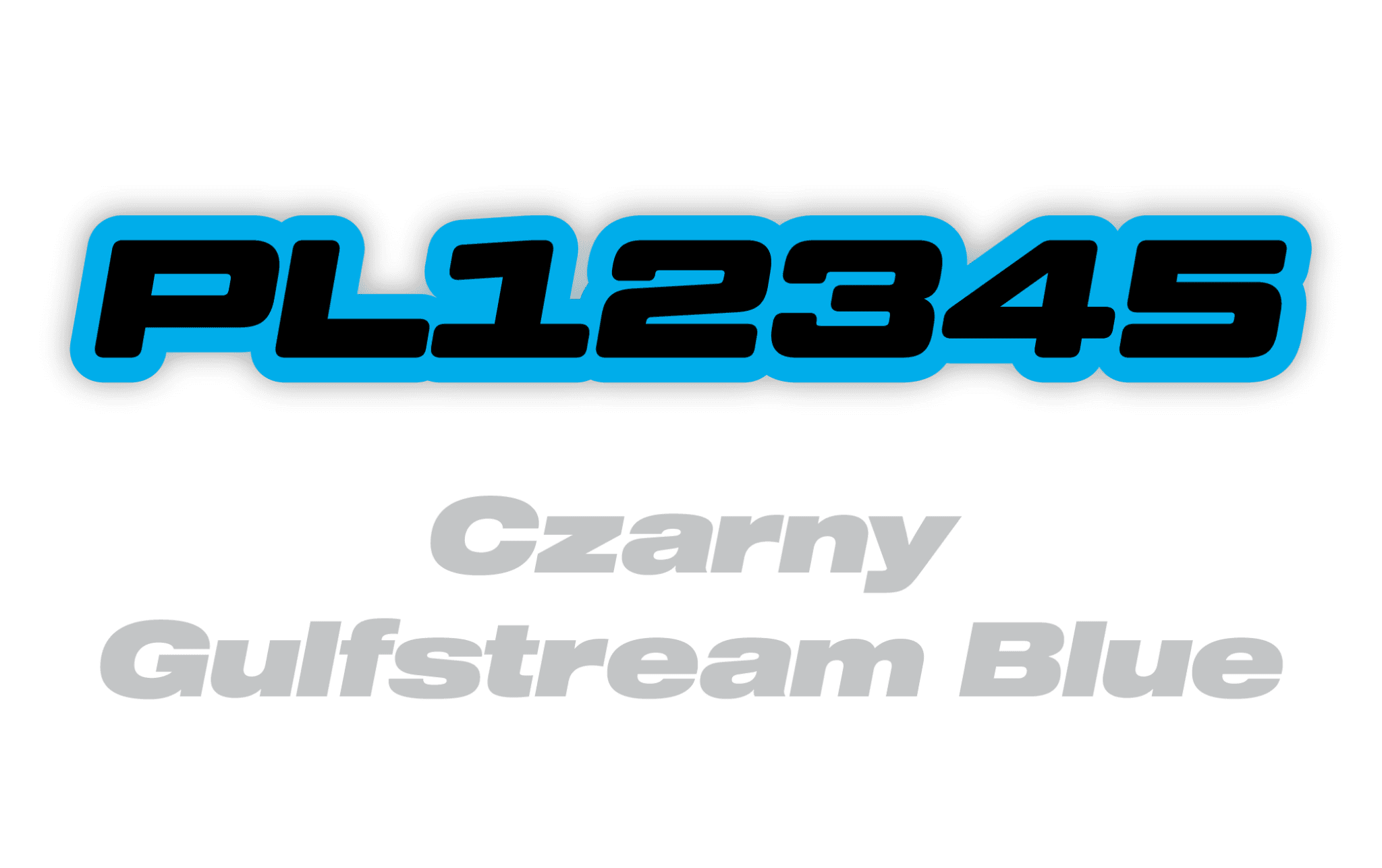 Naklejka numer rejestracyjny - #7157062