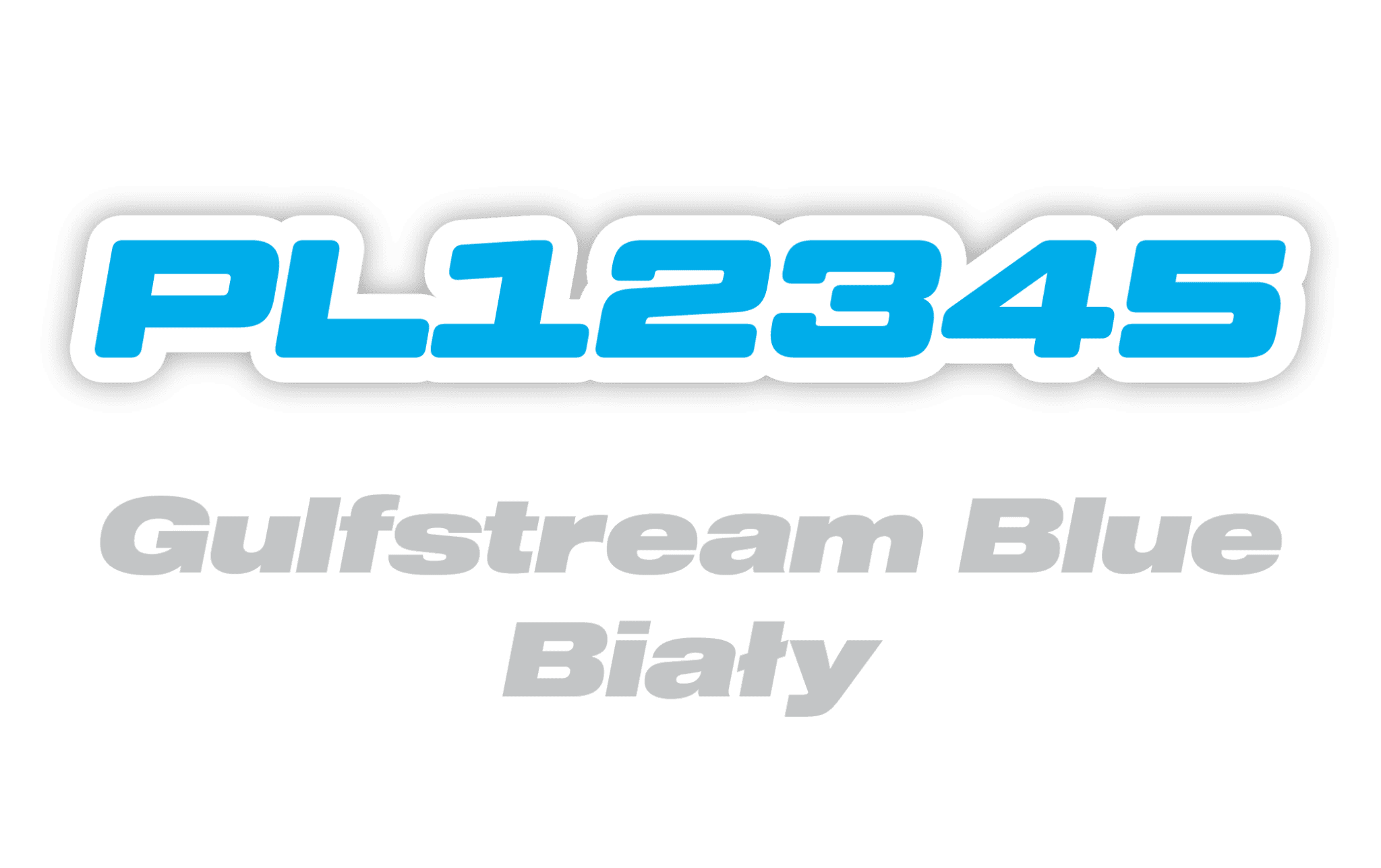 Naklejka numer rejestracyjny - #7284911