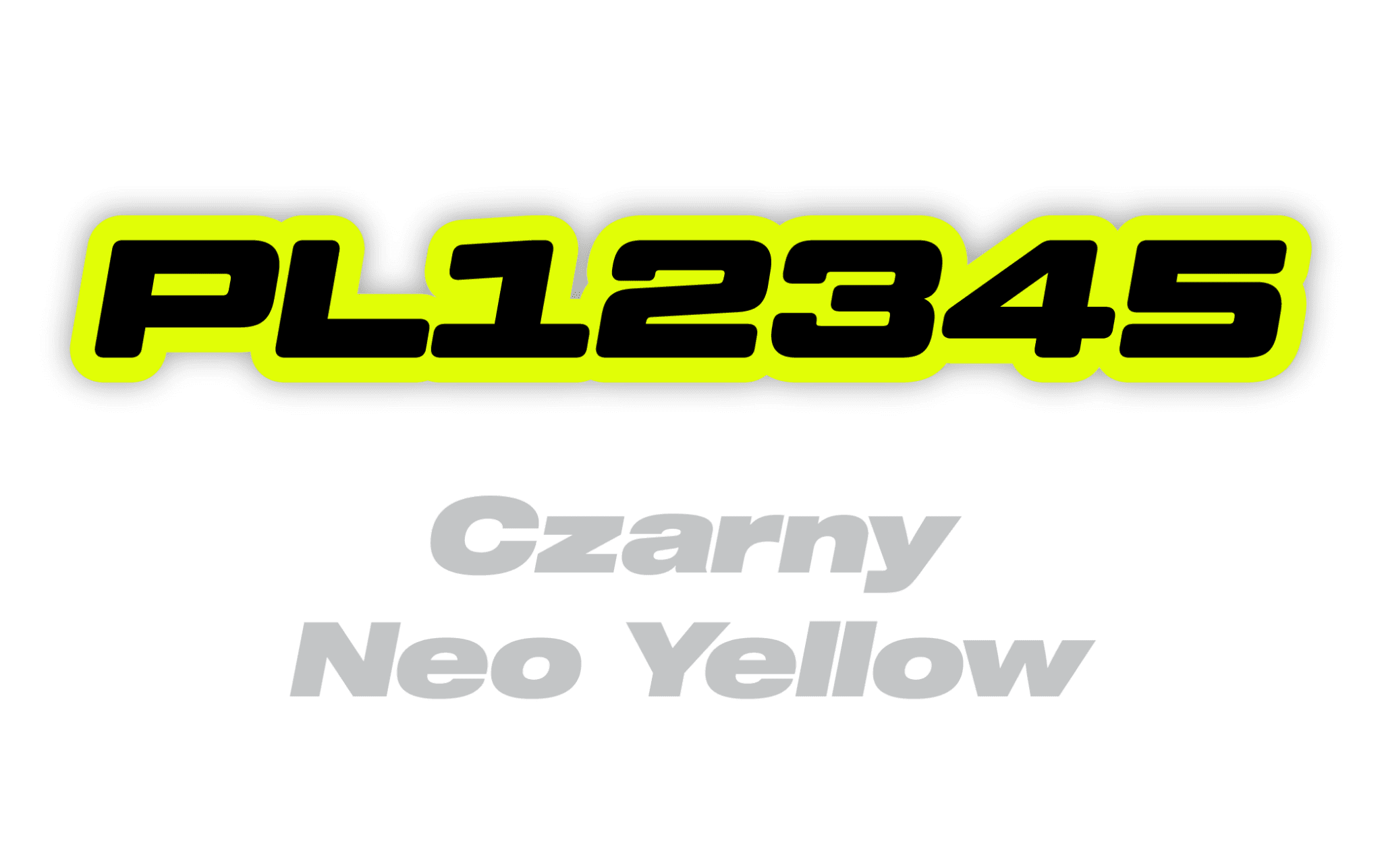 Naklejka numer rejestracyjny - #7808108