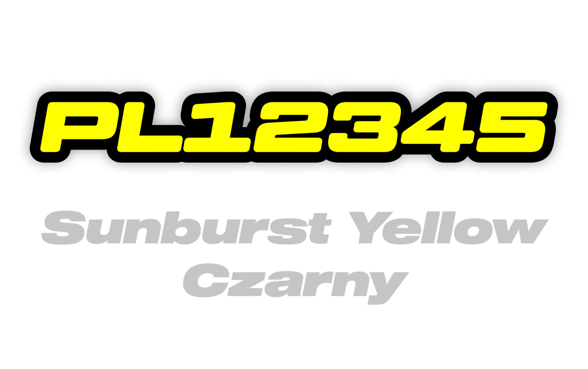 Naklejka numer rejestracyjny - #9144366