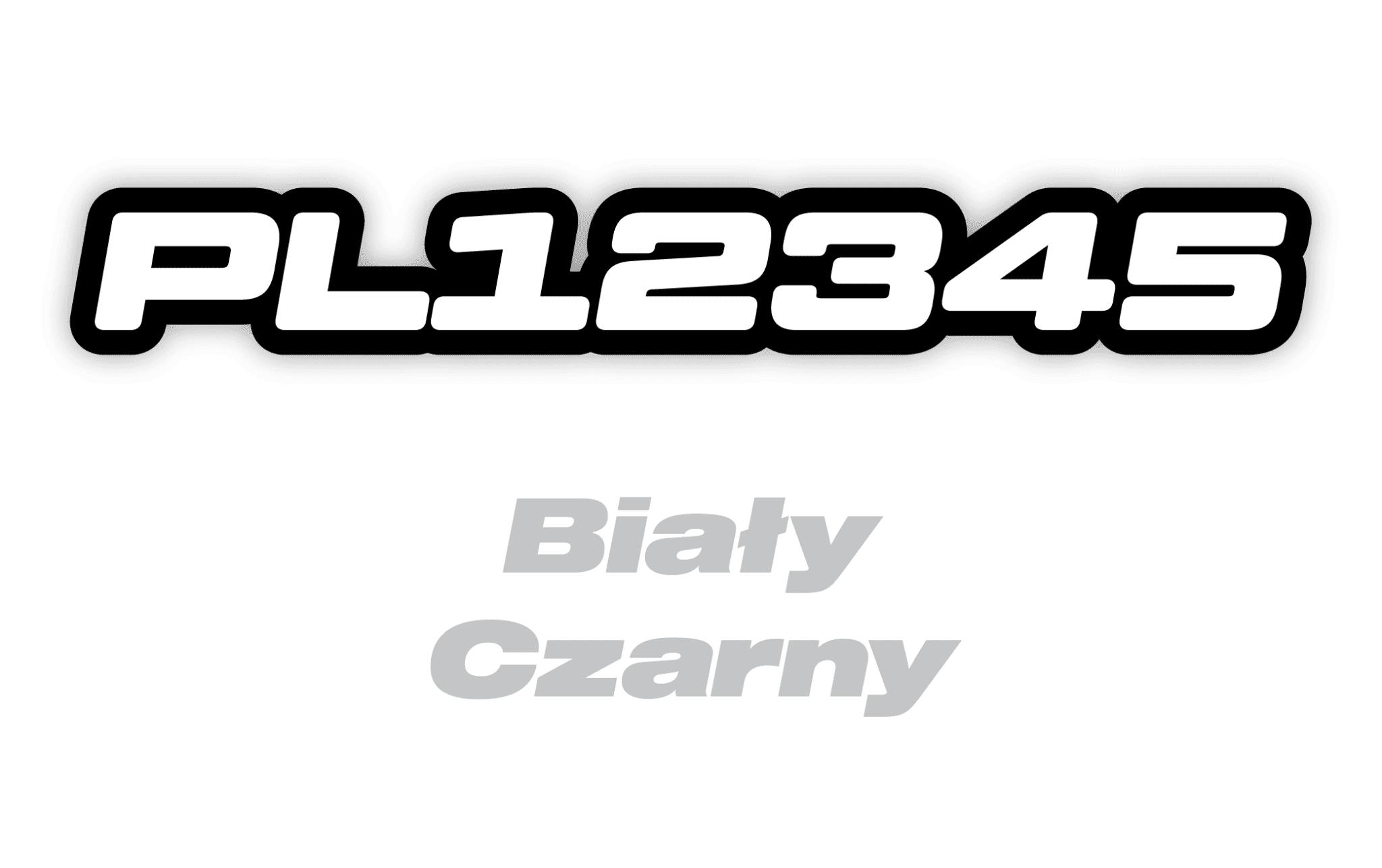 Naklejka numer rejestracyjny - #9668222