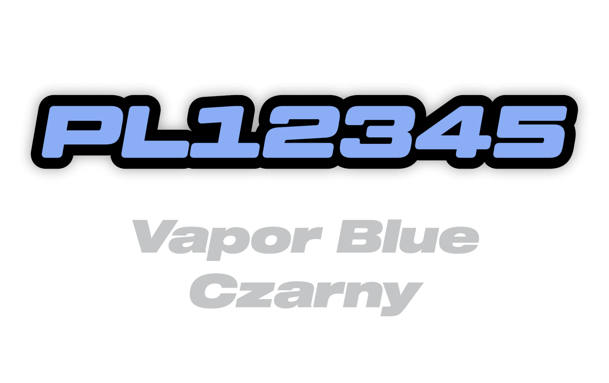 Naklejka numer rejestracyjny - #9838462