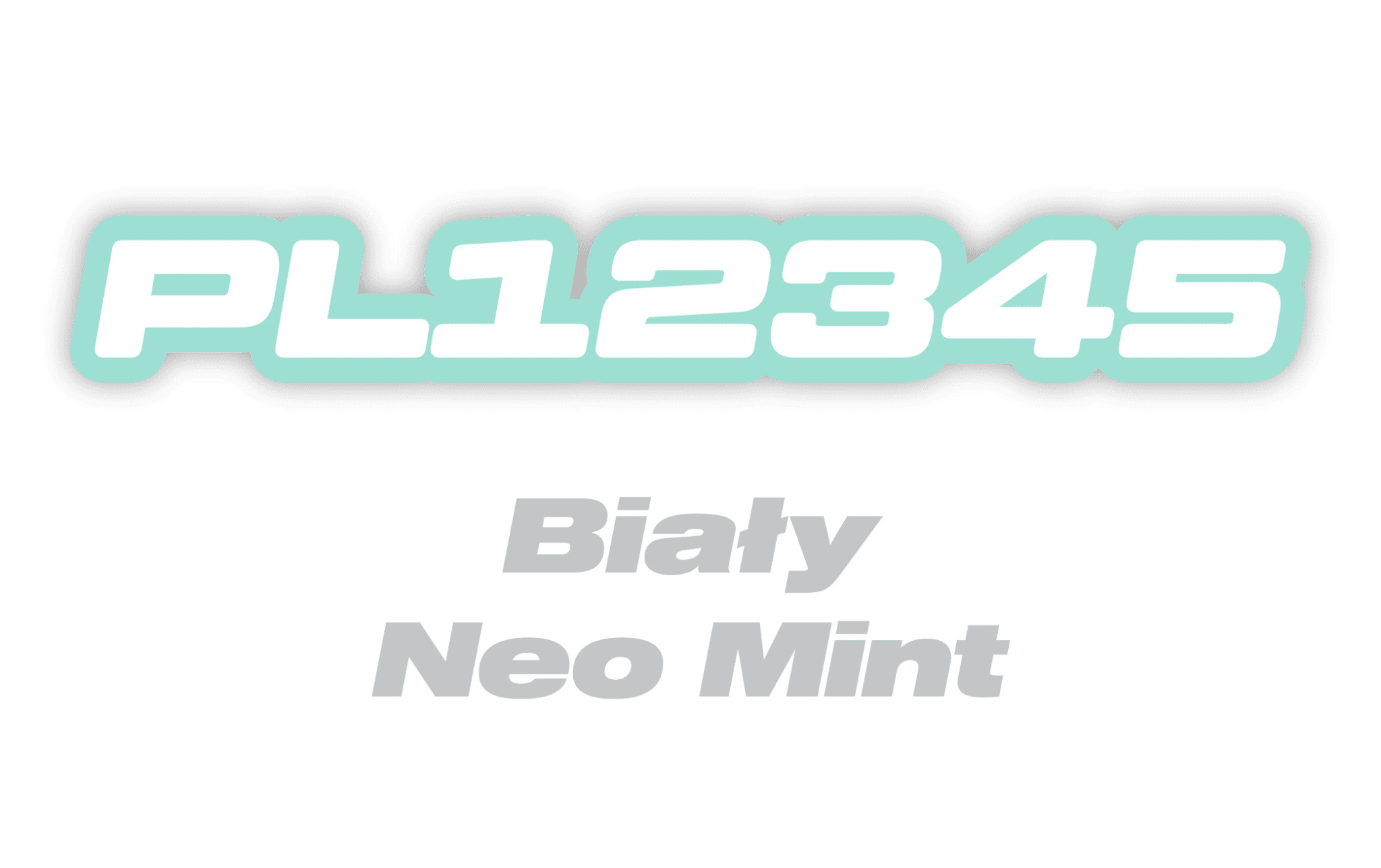 Naklejka numer rejestracyjny - #3368274