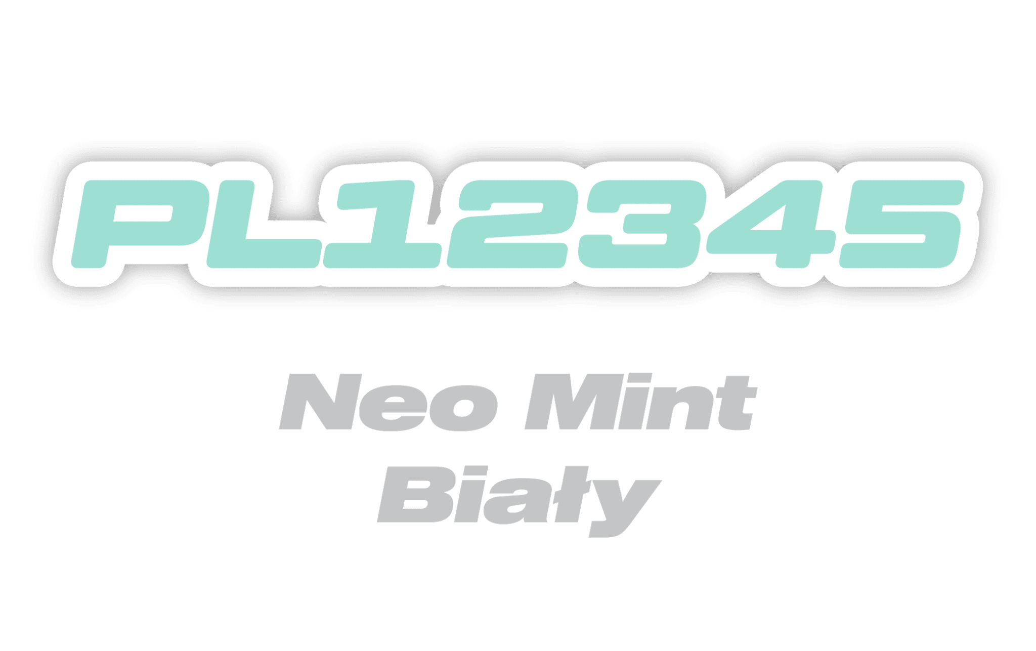 Naklejka numer rejestracyjny - #3368284