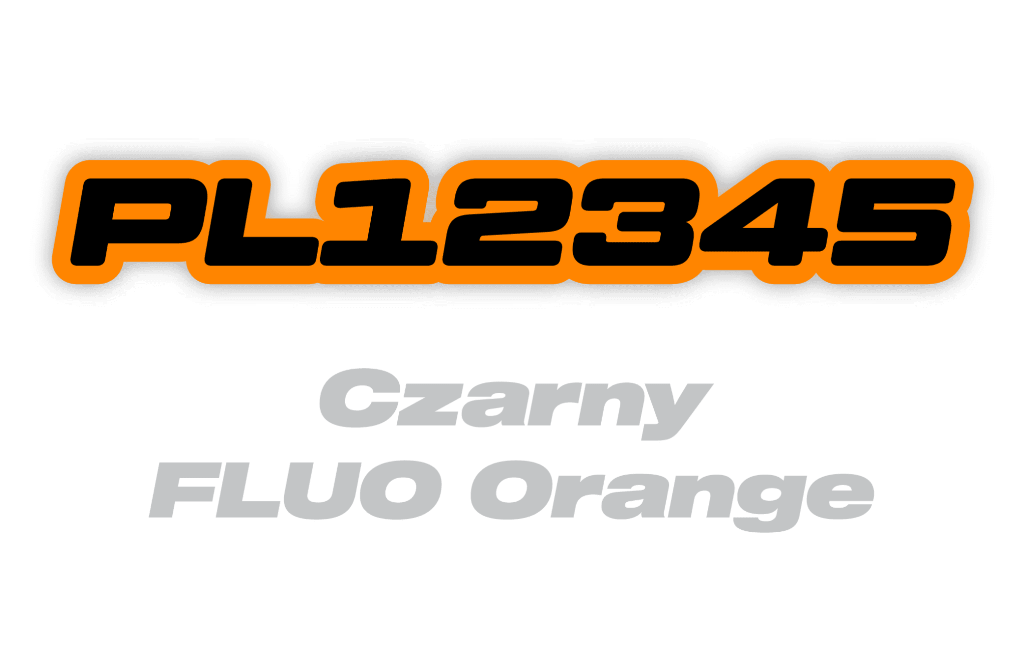 Naklejka numer rejestracyjny - #6118675