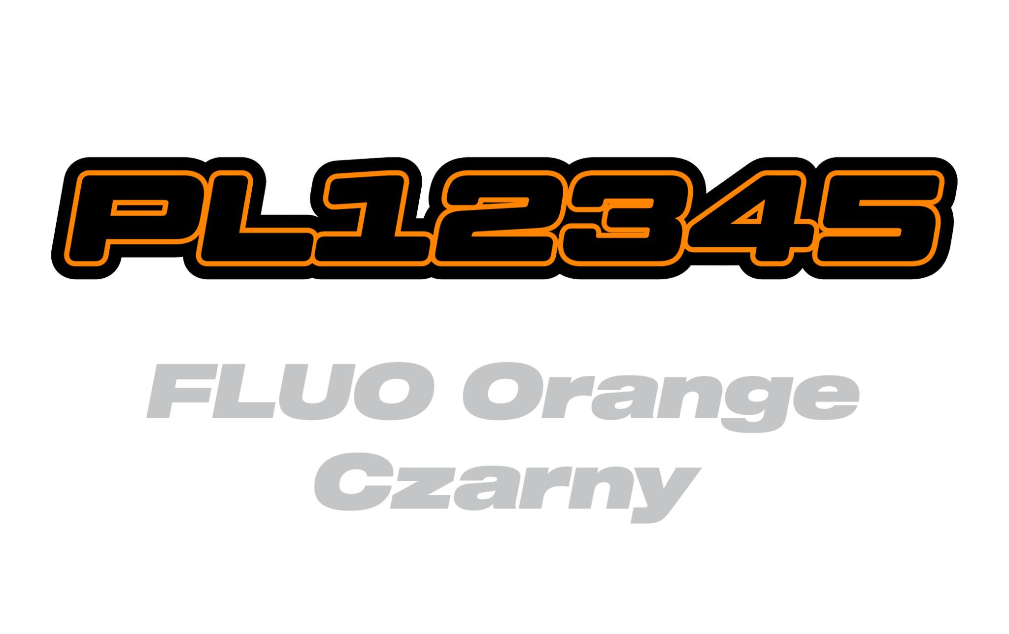 Naklejka numer rejestracyjny - #6118685