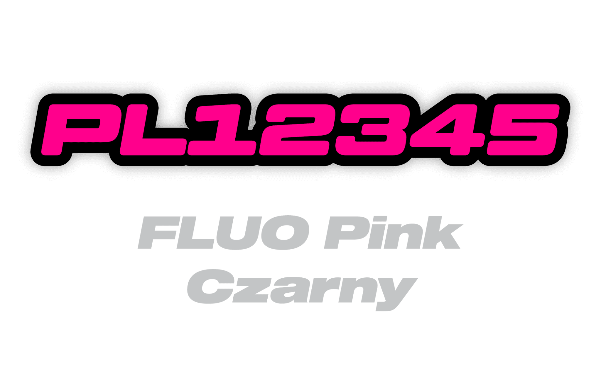 Naklejka numer rejestracyjny - #8312858
