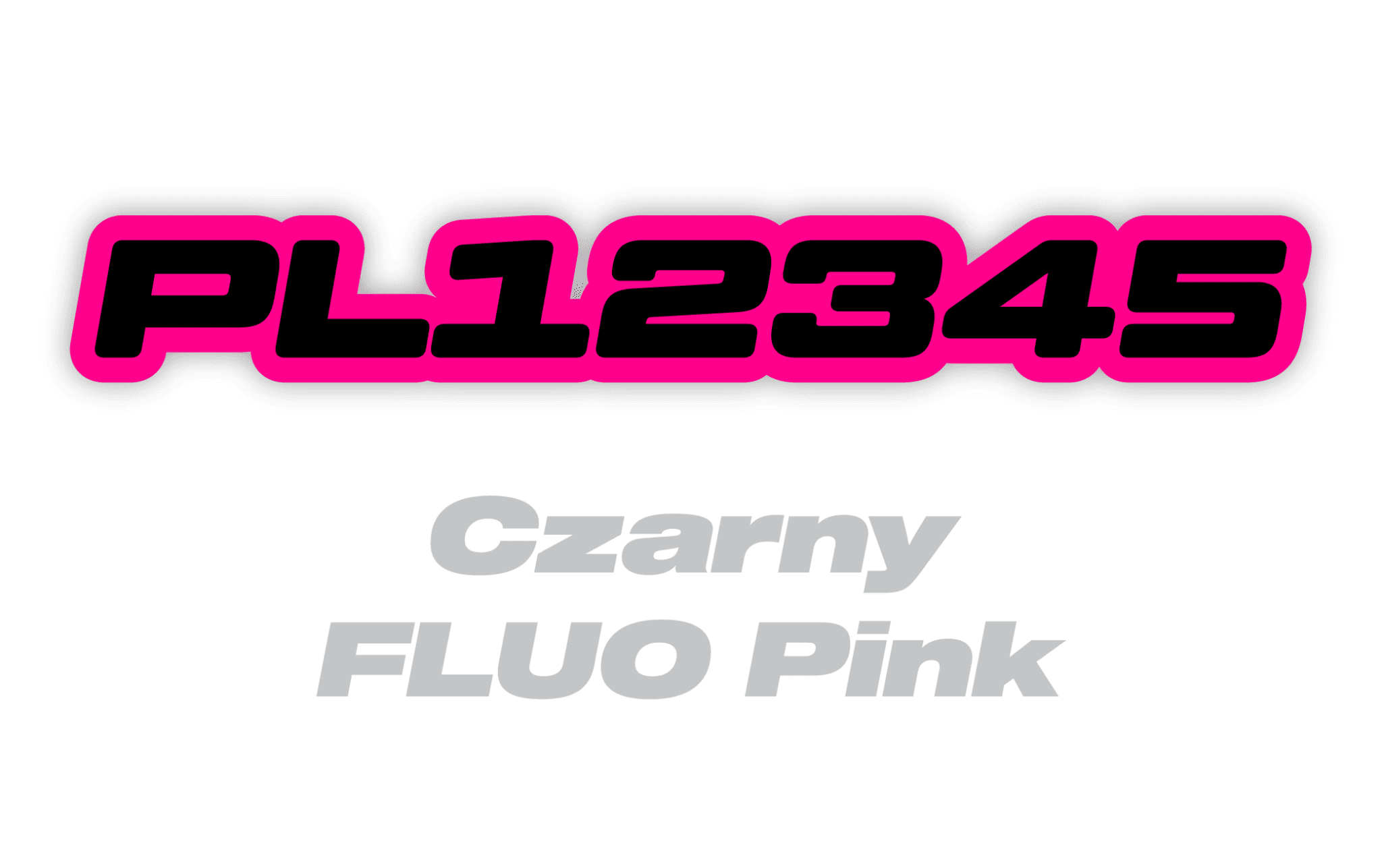 Naklejka numer rejestracyjny - #8312868