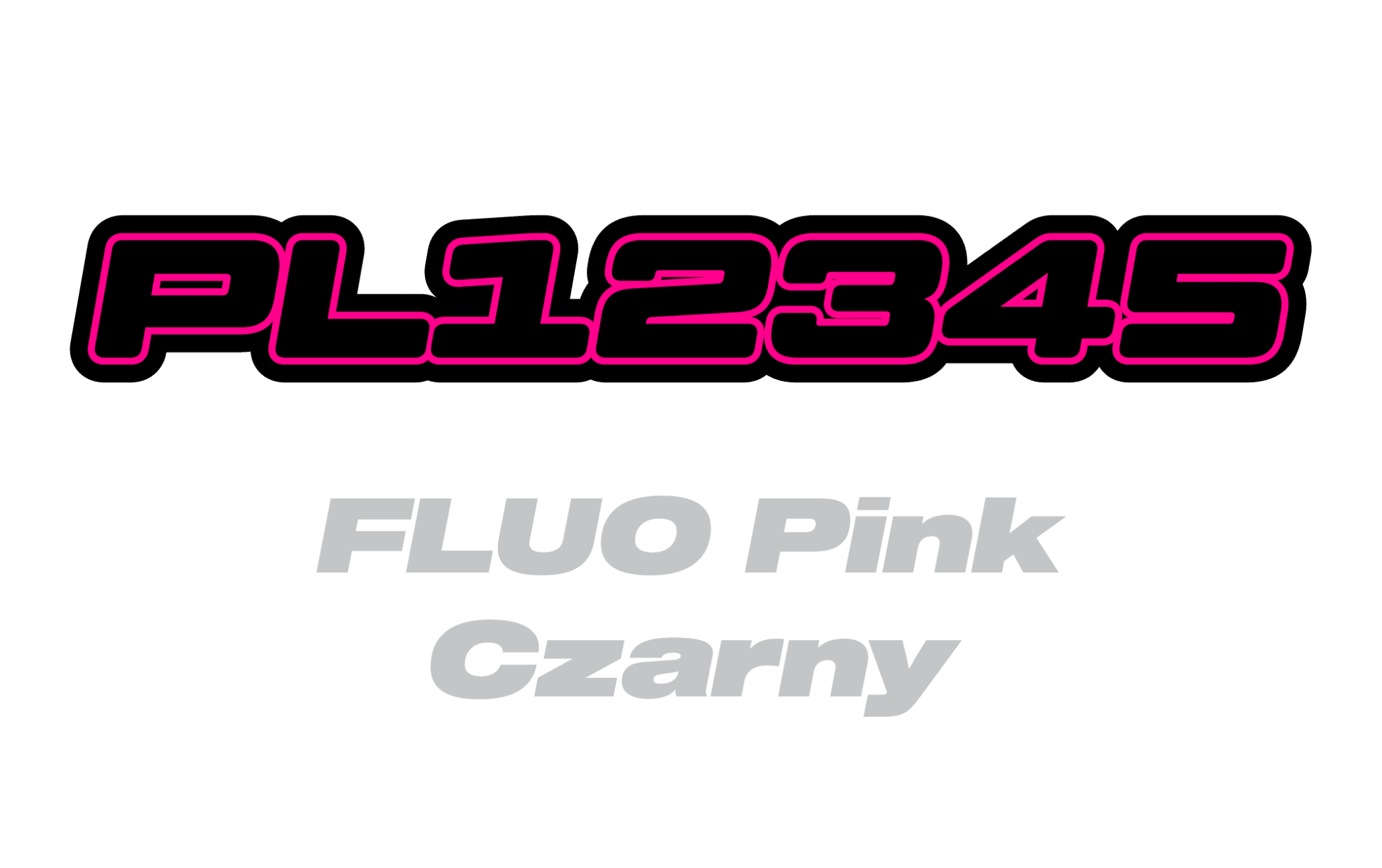 Naklejka numer rejestracyjny - #8312878