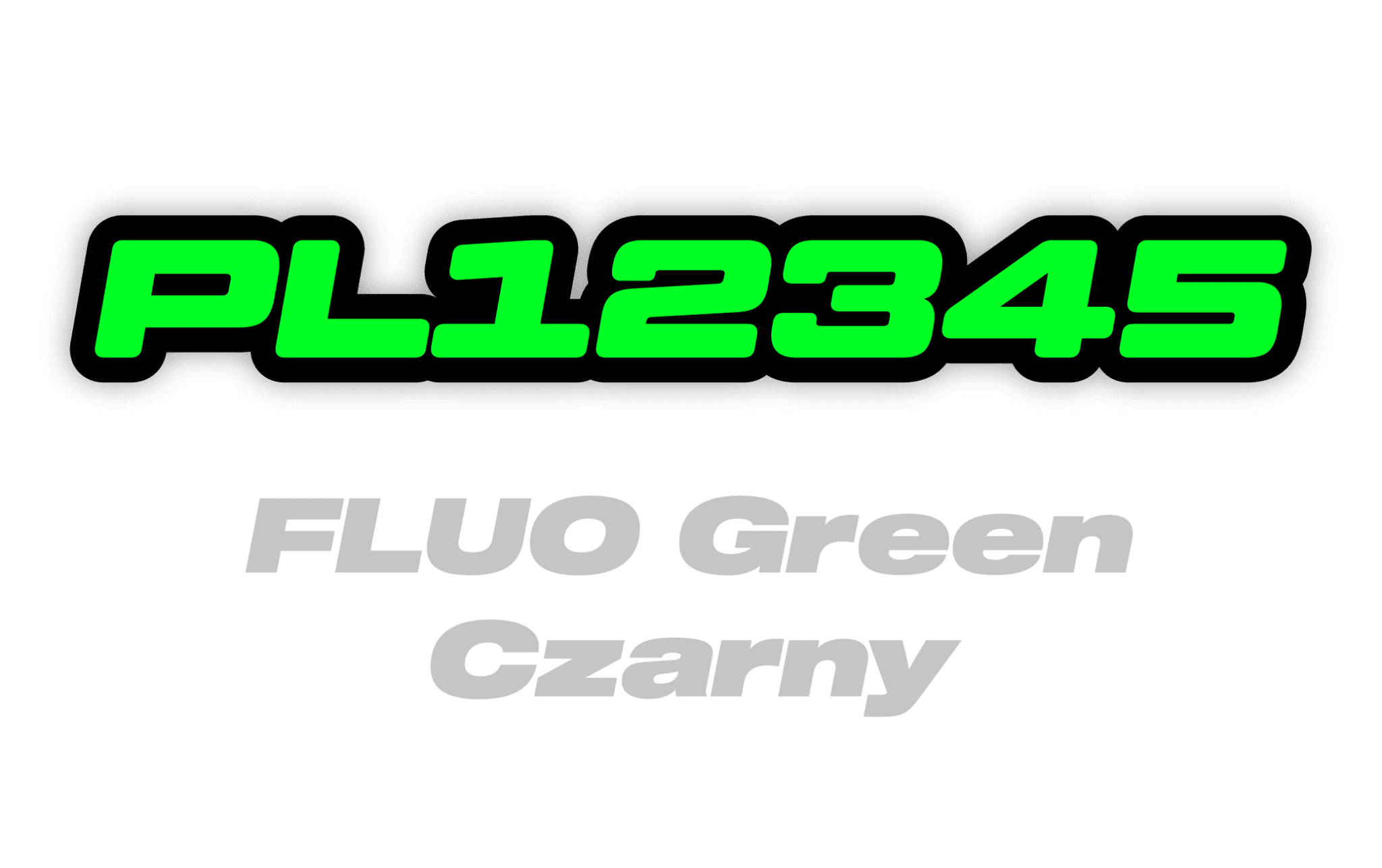Naklejka numer rejestracyjny - #8726175