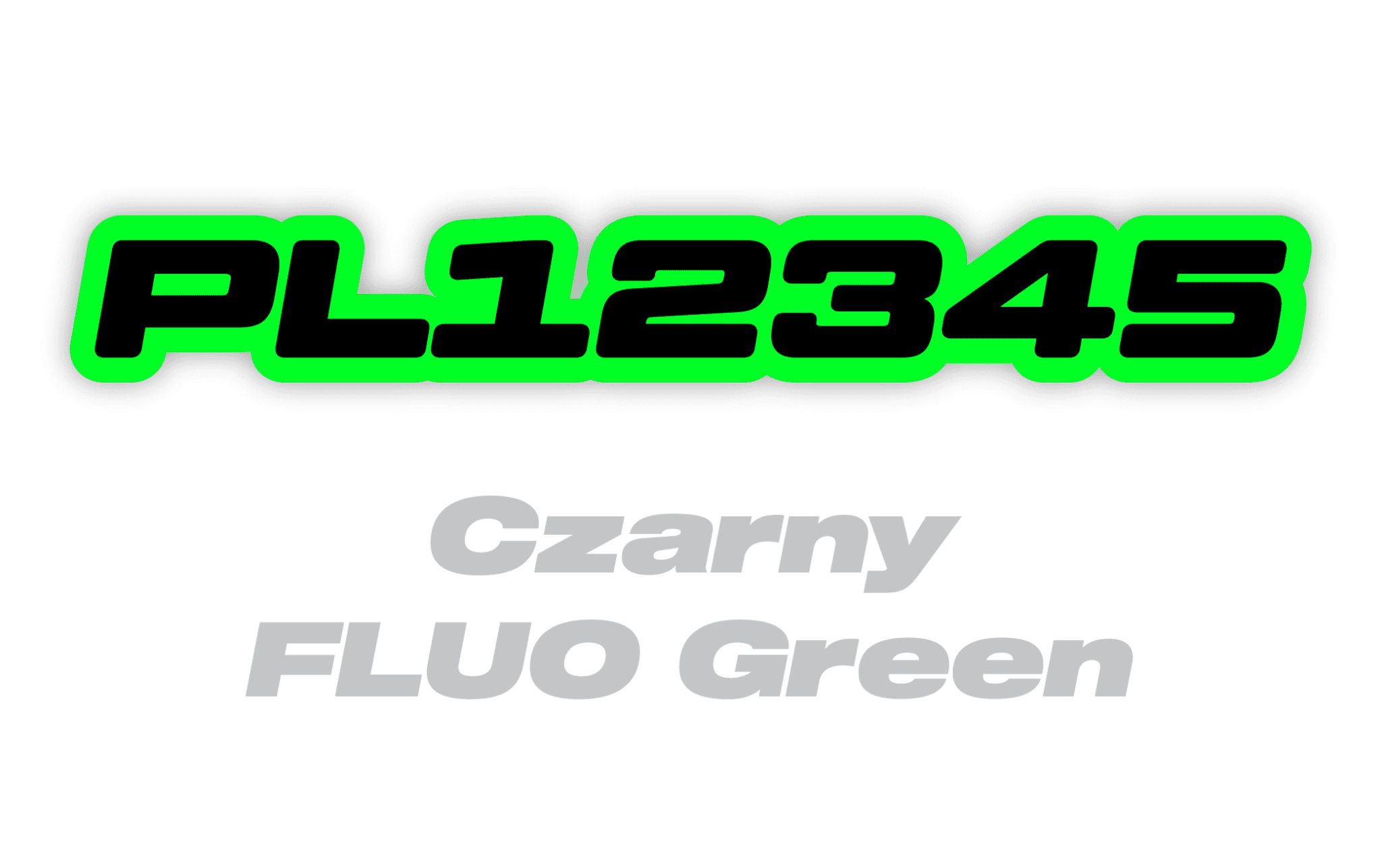 Naklejka numer rejestracyjny - #8726185