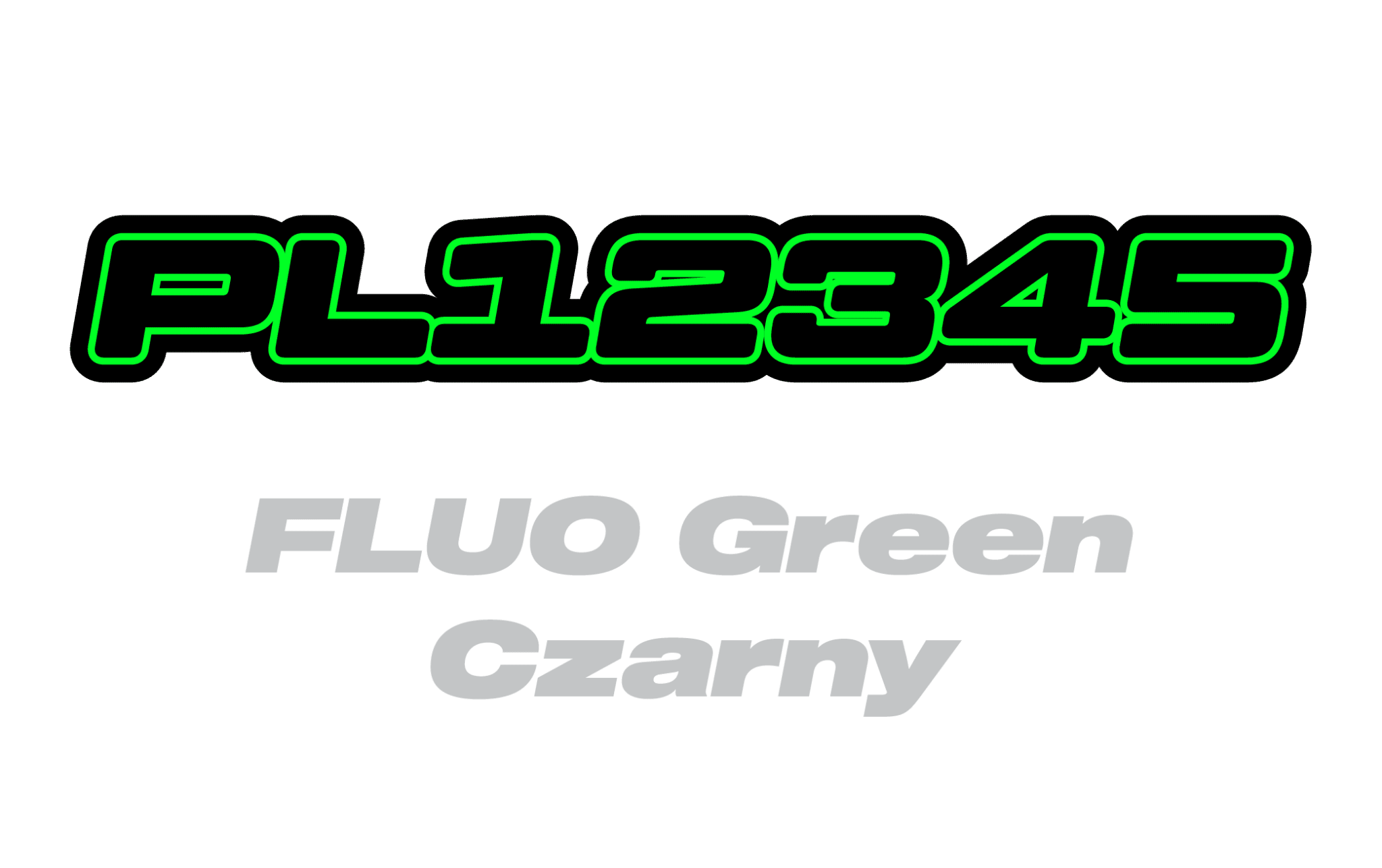 Naklejka numer rejestracyjny - #8726195