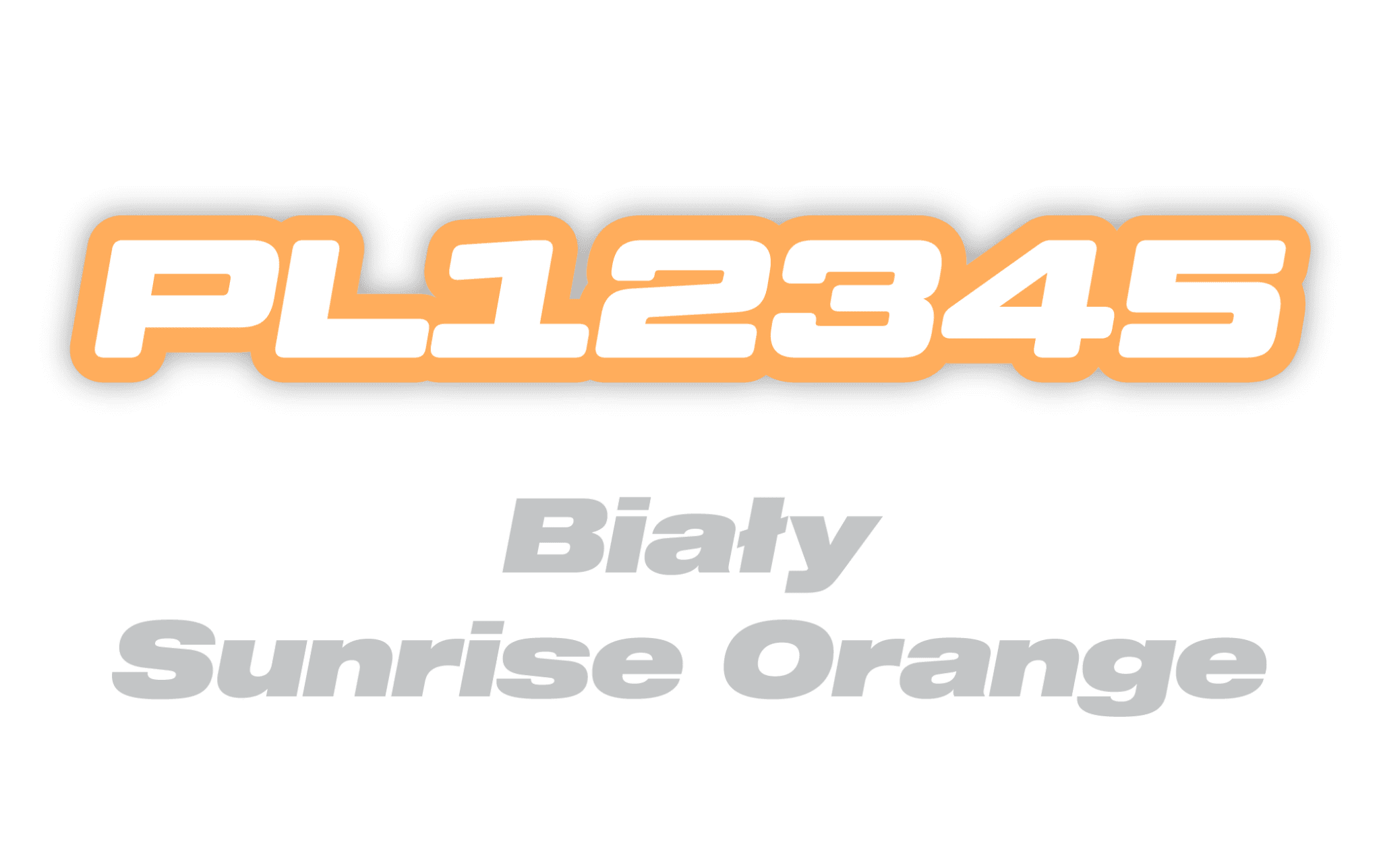 Naklejka numer rejestracyjny - #8919315
