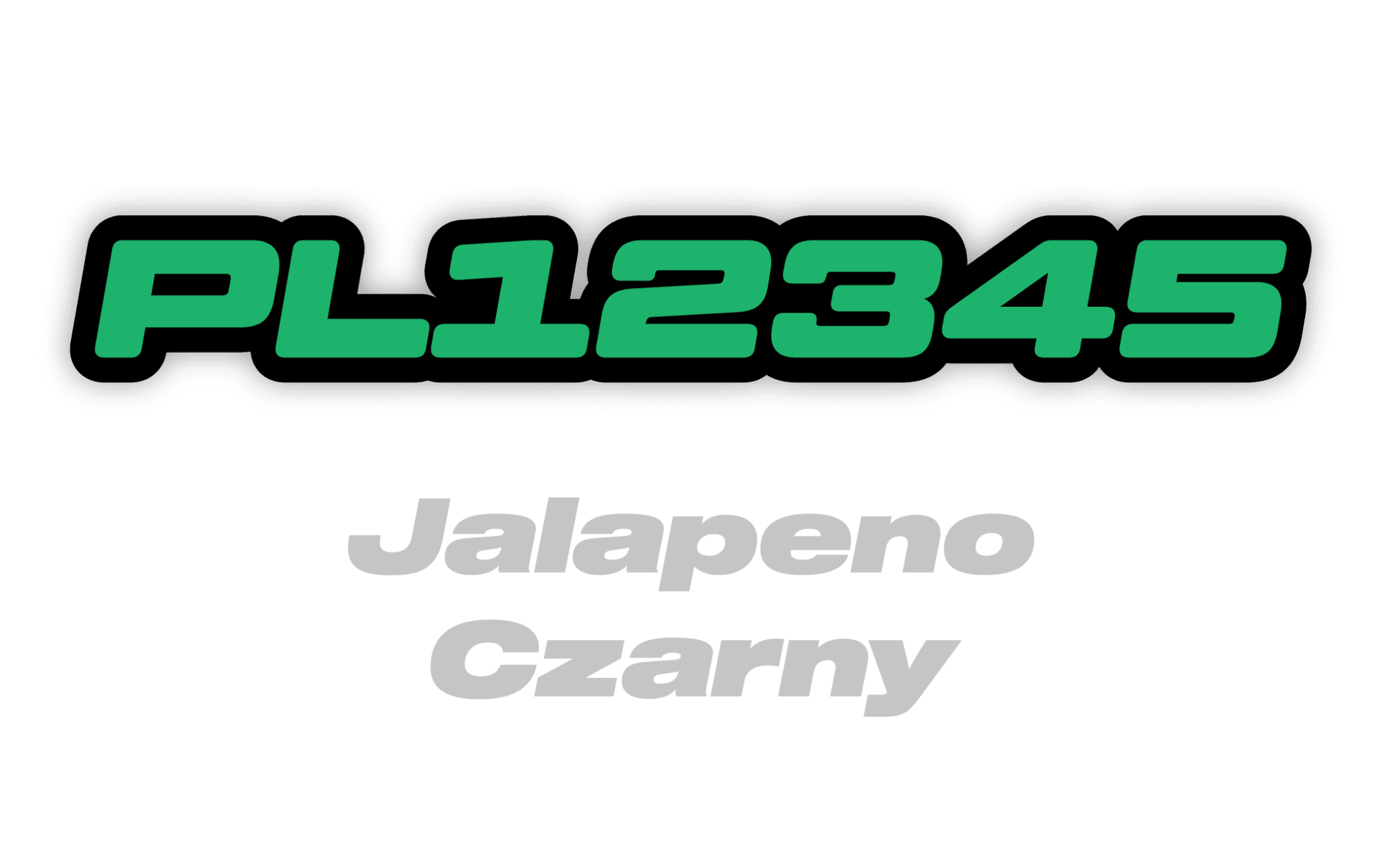 Naklejka numer rejestracyjny - #9776746