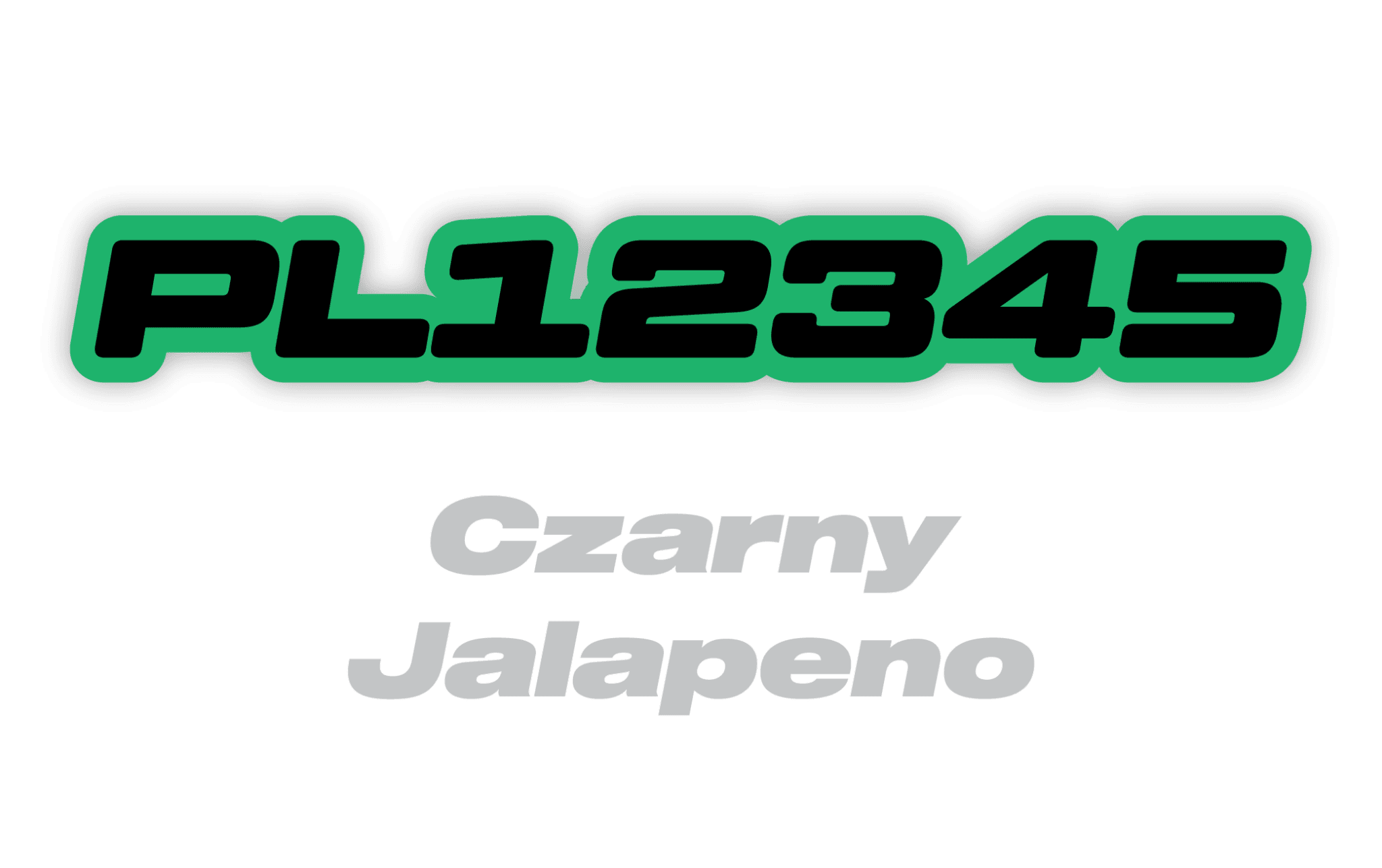 Naklejka numer rejestracyjny - #9776756