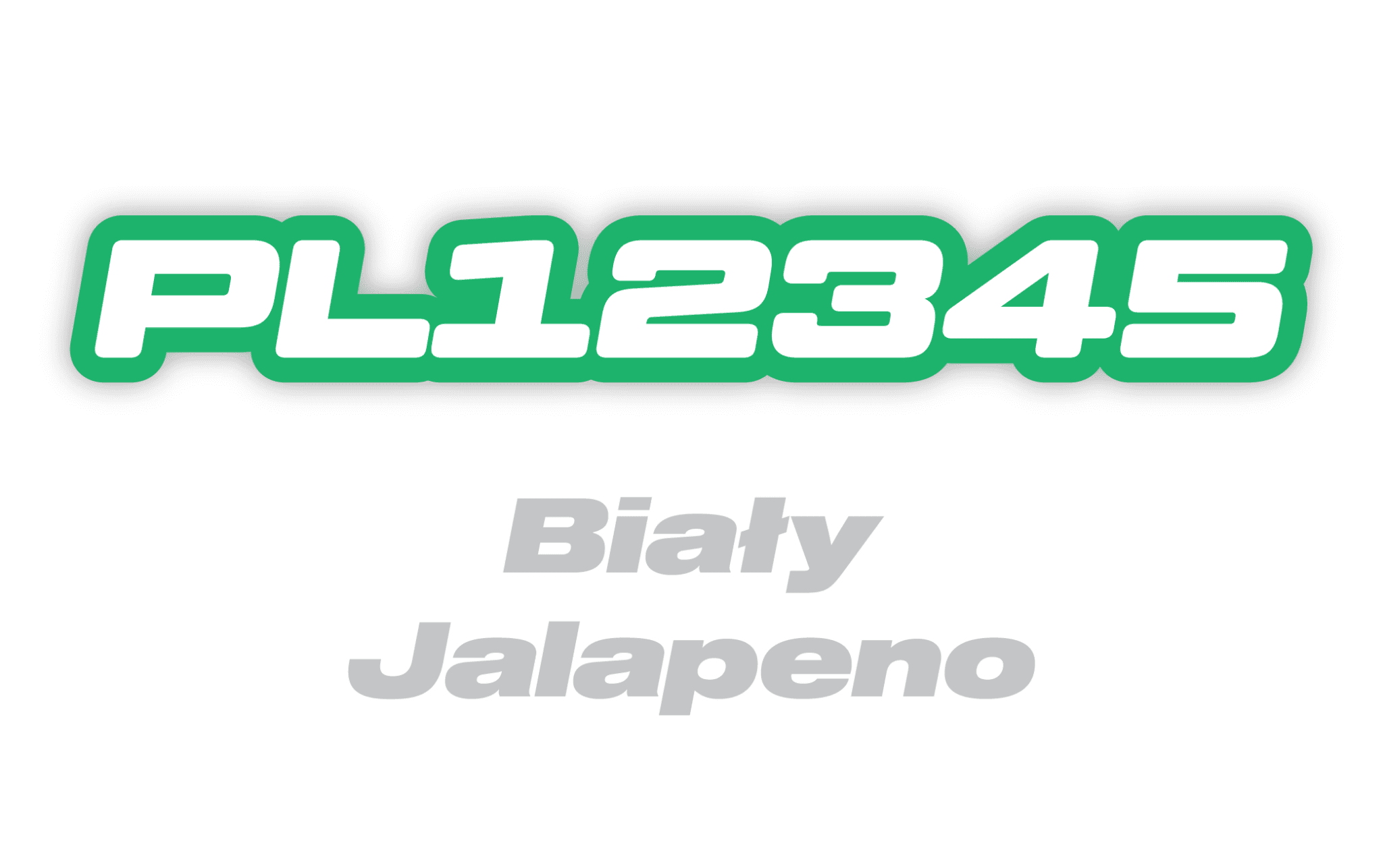 Naklejka numer rejestracyjny - #9924213
