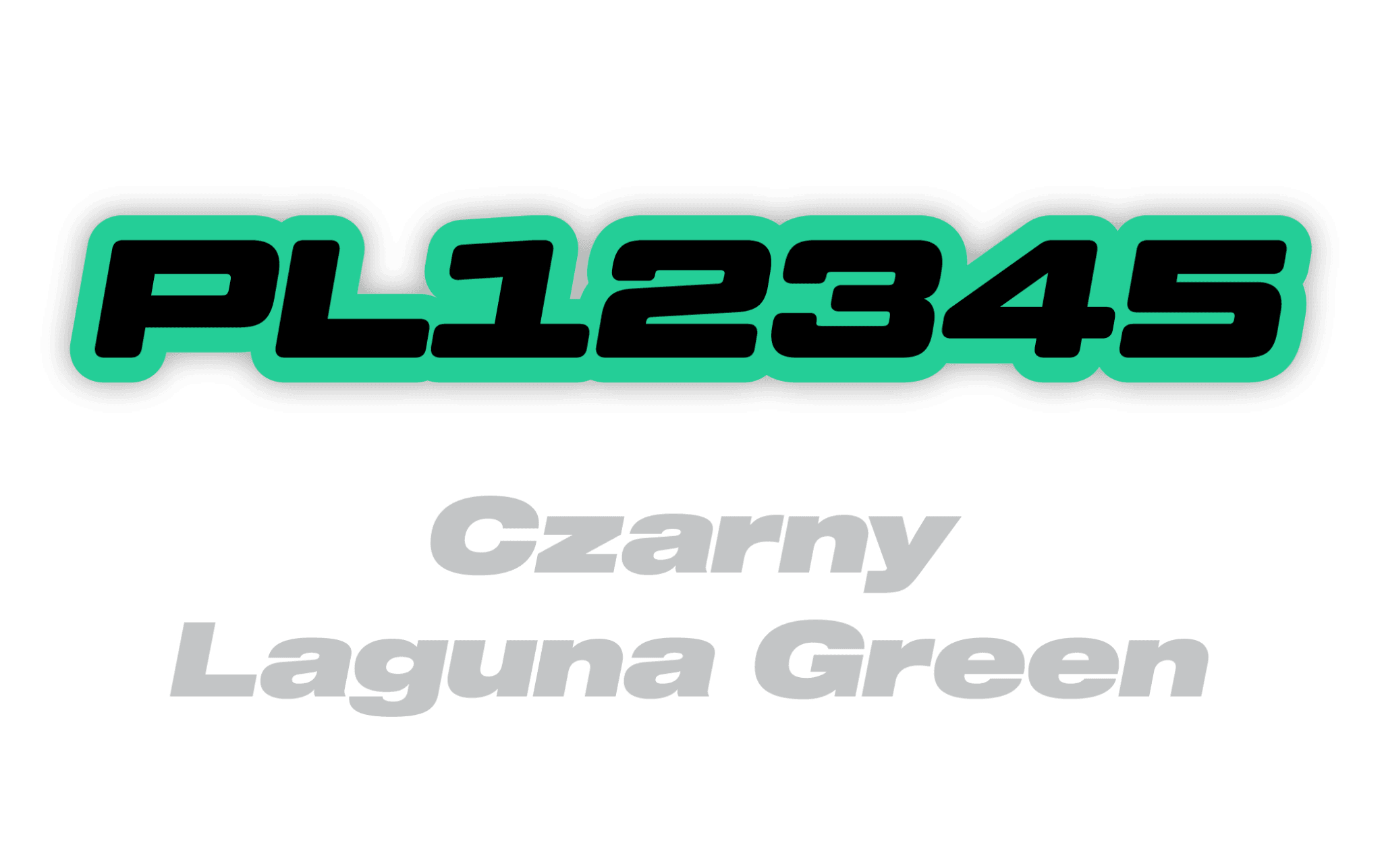 Naklejka numer rejestracyjny - #3661255